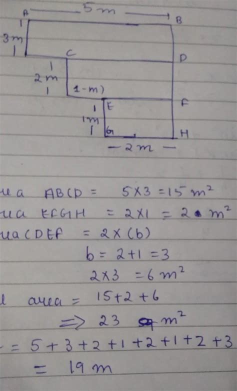 Find the area and Perimeter of the shaded portion - Brainly.in