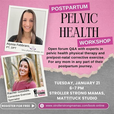 Postpartum Pelvic Health Q&A, Stroller Strong Mamas, Riverhead, 21 ...