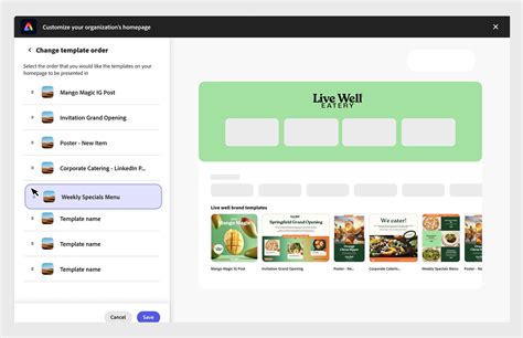 Customize the Adobe Express homepage experience for Enterprises