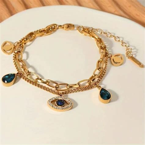 Evil Eye Anti Tarnish Bracelet | Fine Fusionn
