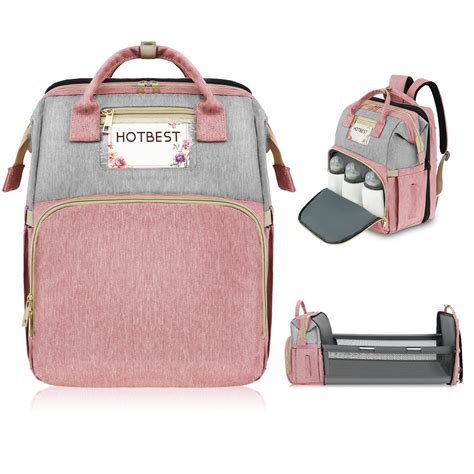 HOTBEST Diaper Bag Backpack, Large Baby Bag, Nappy Changing Bags with ...