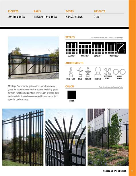 Ameristar Fence Products, Catalogs, Architectural Fence Guide | ARCAT