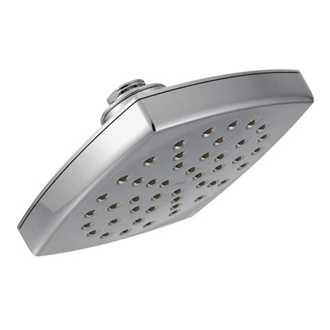 Moen Voss Chrome Square Rain Shower Head Fixed Shower Head 2.5-GPM (9.5 ...