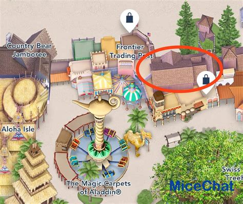 New DVC Lounge Magic Kingdom Fantasyland Adventureland Location Map ...