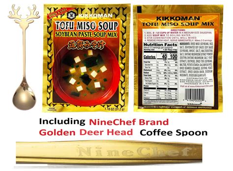 NineChef Bundle - Kikkoman Instant Tofu Miso Soup SoyBean Paste Soup ...