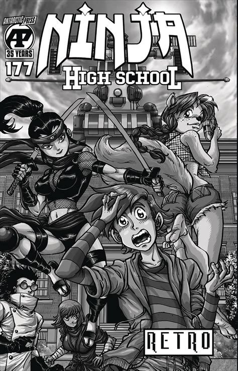 Ninja High School #177 (Retro B&W Cover) | Fresh Comics