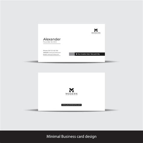 Simple Business Card Template 的图像结果