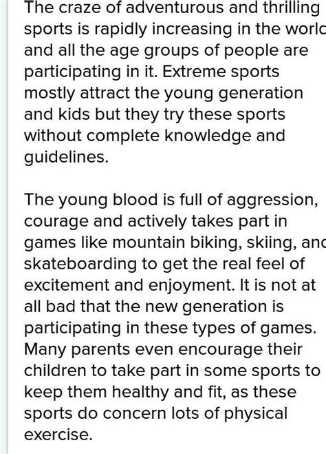 write an article on the topic 'increasing trend of adventure sports ...