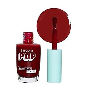 Buy SUGAR POP Nail Lacquer - 15 Bold Please (Deep Red) 10 Ml - Dries In ...