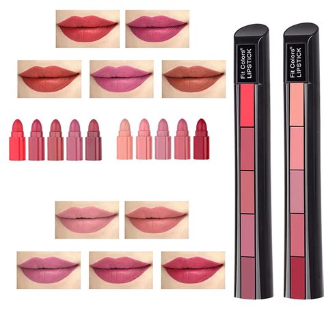 Buy NewClick 5-in-1 Lipstick | Five Shades in One long Lasting | Matte ...