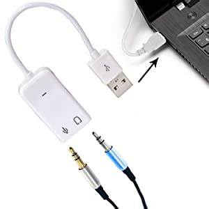 Wefly USB Sound Card | External Stereo Sound Card with 3.5 mm Headphone ...