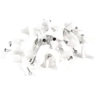 Alcoa Prime50 Pcs 21mm Diameter Electric Cable White Plastic Circle ...