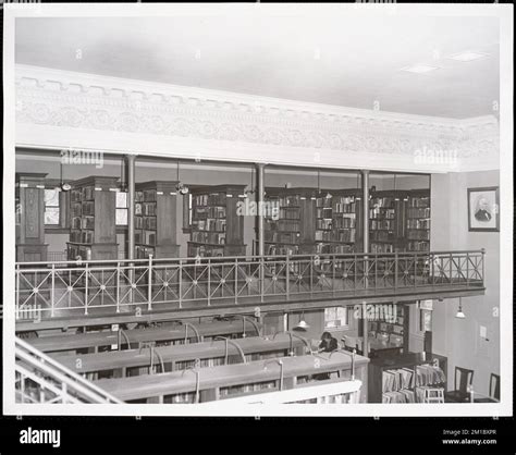 Wayland Library, upper east stacks , Public libraries, Bookcases ...