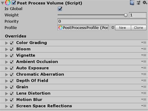 Unity Error Cs1514 Post-Processing 的图像结果