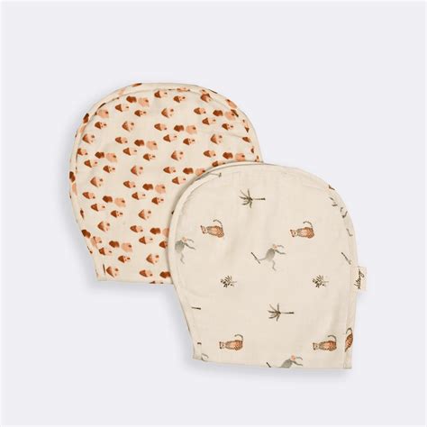 Monkey Cheetah Organic Burp Cloth Set