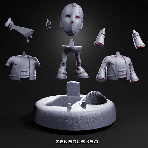 JASON VOORHEES CHIBI STL - 3D PRINTING 3D model 3D printable | CGTrader