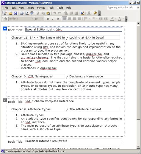 InfoPath Data Connection 的图像结果