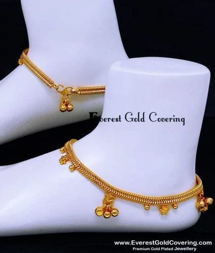 Buy Gold Plated Anklets | Foot Chain | Payal | Kolusu Design