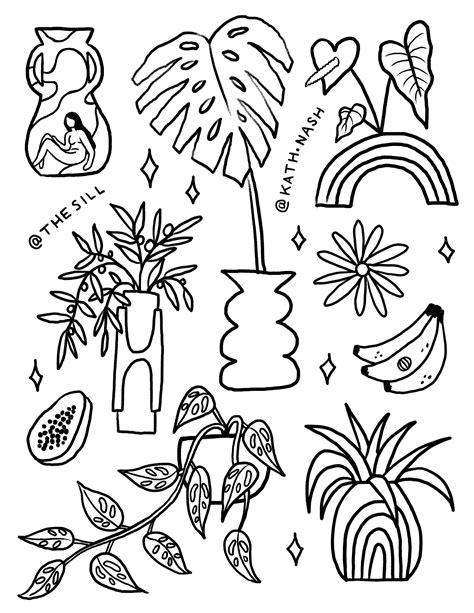 Plant Coloring Book at genmagnusblog Blog