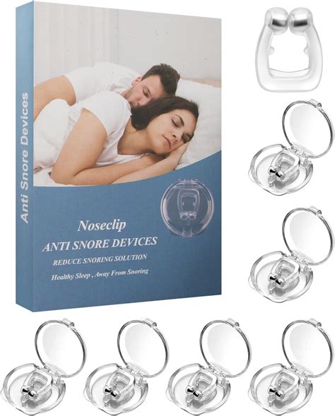 Amazon.com: MQFORU Anti Snoring Devices(6 Pack), Snore Stopper, Anti-Snoring Nose Clip Can ...