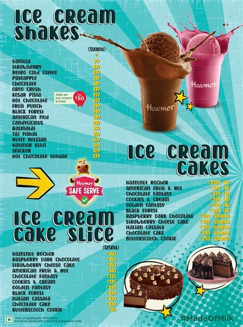 Menu at Havmor Havfunn, Gurugram, Shop No. 4-5-6