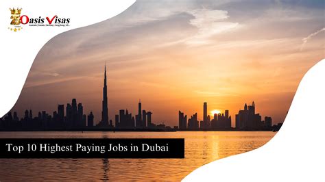 Top 10 Highest Paying Jobs in Dubai | Oasis India