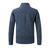 Men's Cardigan Sweater Zip Sweater Sweater Jacket Fleece Sweater Knit ...