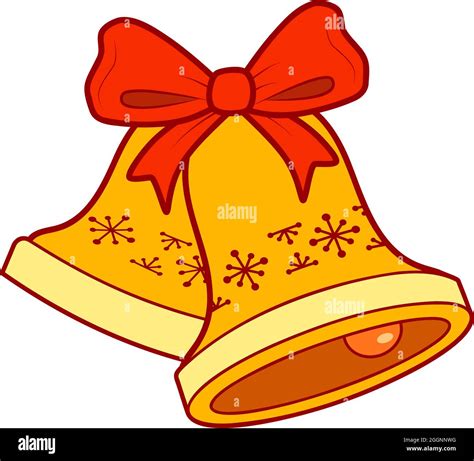 Christmas cartoons clip art. Christmas bell vector illustration Stock ...