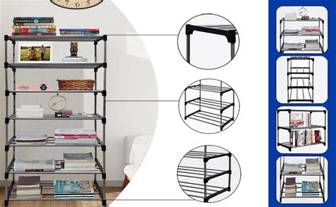 RAXON WORLD® book shelf for home, bookshelf 2-Tier Bookcase for Bedroom ...