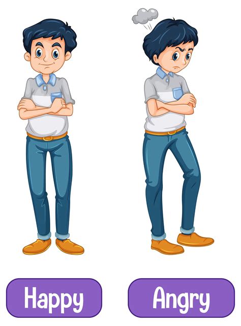 What is the opposite of angry - plecharter