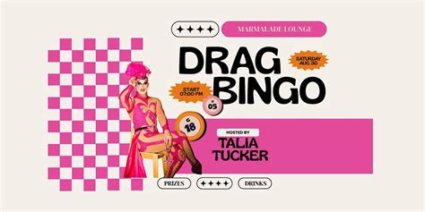 Drag Bingo hosted by Talia Tucker, Marmalade Lounge and Boutique ...
