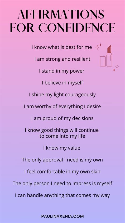 111 affirmations for confidence and self esteem to become more ...