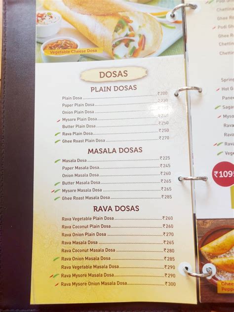 Menu at Sagar Ratna - South Indian, Indian And Chinese, Ghaziabad ...
