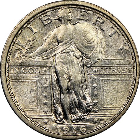 1916 Standing 25C MS Standing Liberty Quarters | NGC
