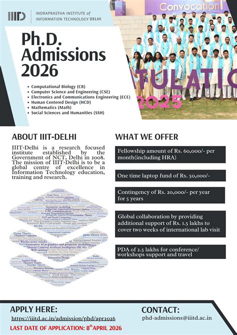 Computational Biology PhD Admissions 2026 @ IIIT Delhi
