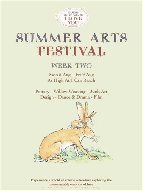 Guess How Much I Love You - Summer Arts Festival Week 2, Island-Arts ...