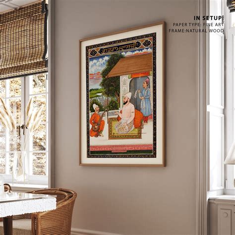 Buy Guru Ram Das the fourth Sikh Guru Indian Art Paintings Online at ...