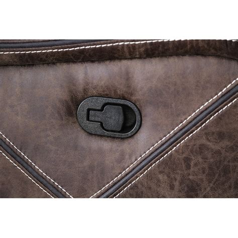 Furniture of America Tassin Brown Faux Leather Upholstered Tufted ...