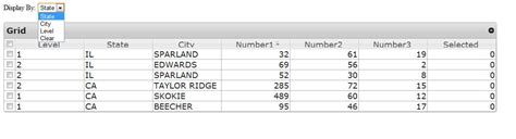 JavaScript Databgrid Aggregation 的图像结果