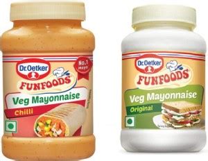 FUNFOODS by Dr. Oetker VEG.MAYONNAISE CHILLI + ORIGINAL MAYO 0.5 kg ...