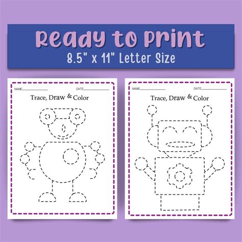 Robot Tracing Worksheet 的图像结果