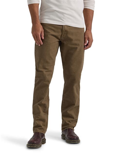 Lee Men's Fleece-Lined Relaxed Straight Jeans - Warm Comfort Denim ...