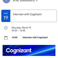 Cognizant — Cognizant - HR discussion, offer Letter
