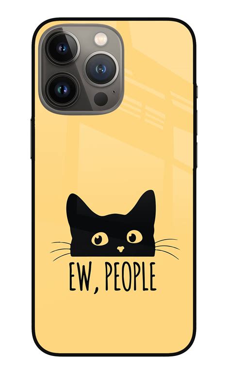 Buy Now Ew People Catitude Glass Case for iPhone 13 Pro Online | Casekaro