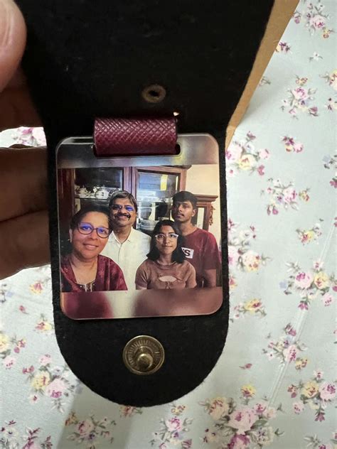 Personalised Photo Keychain - Forest Green