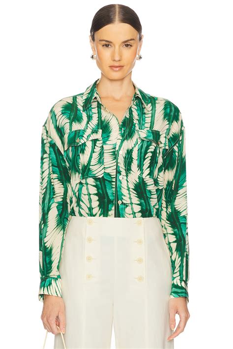Ulla Johnson Soren Shirt in Acacia | REVOLVE