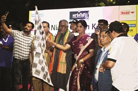 About 38 cars hit the streets of Kolkata for a night rally