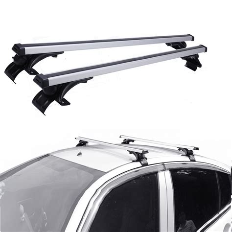 Snapklik.com : PARTOL Universal Roof Rack Crossbars 48 Aluminum Roof Rail Cross Bar Luggage Rack ...