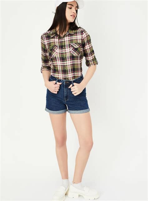 Buy Women Tartan Checked Yarn Dyed Shirt Online at just Rs. 799.0 ...