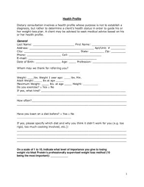 Fillable Online Nutritional Risk Screening and Assessment - PMC Fax ...